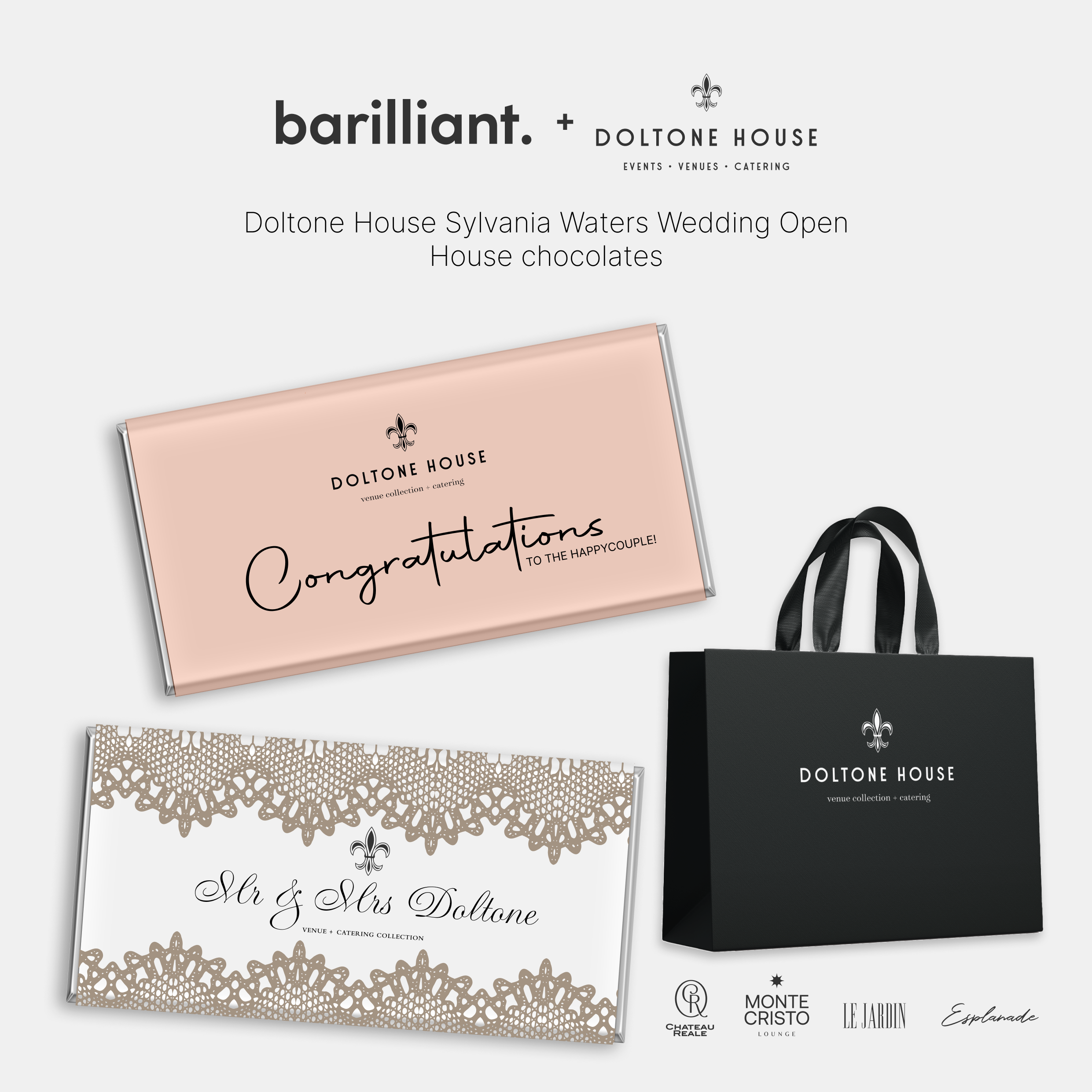 Doltone House & Barilliant Chocolate Bars