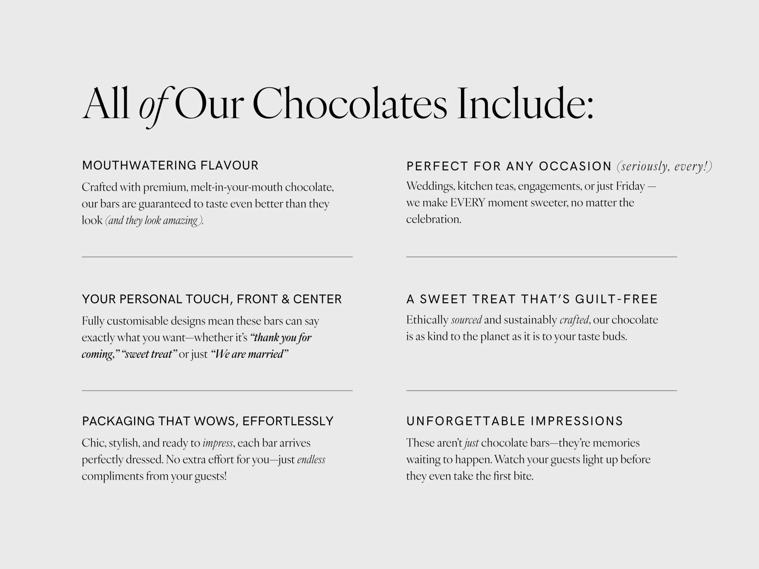 Barilliant Personalised Chocolate Bars Reasons To Love