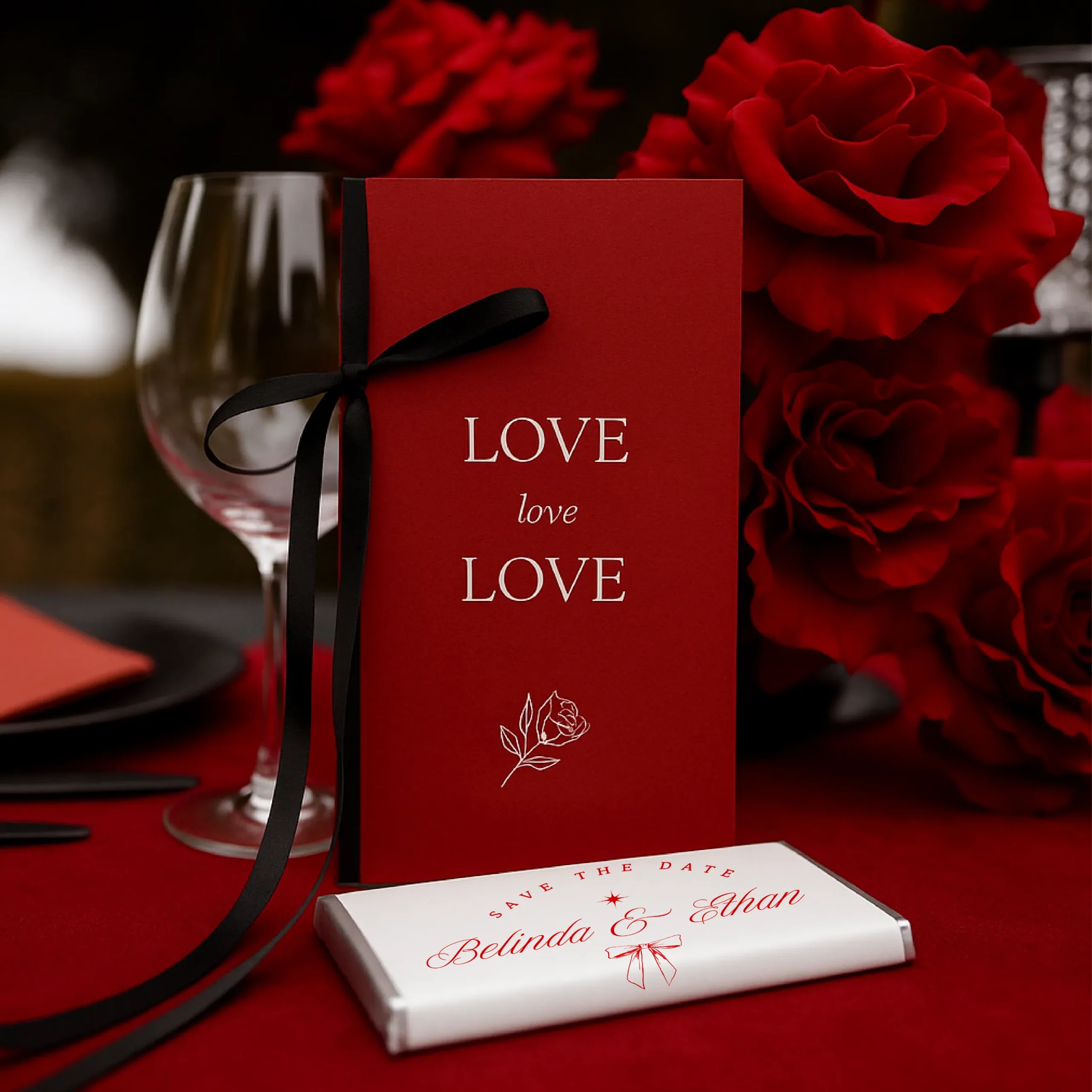 Barilliant Bow Personalised Chocolate Bar