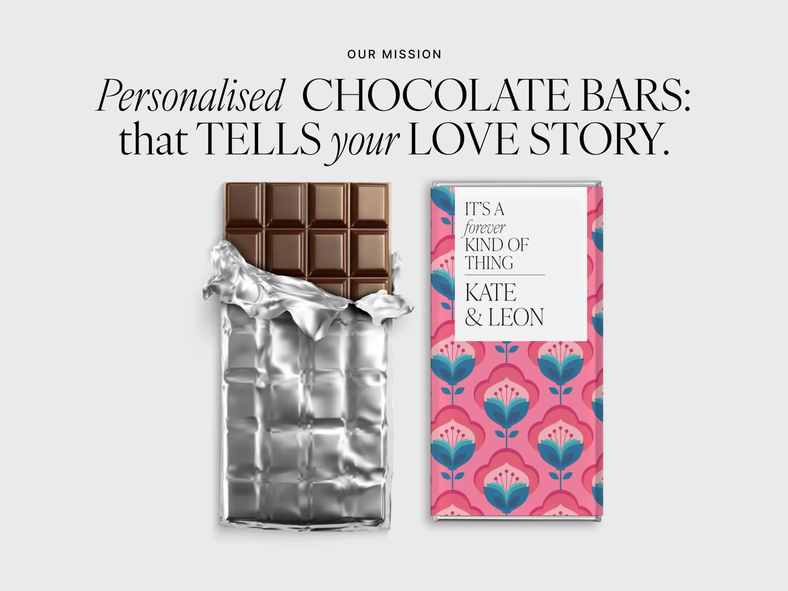 Barilliant Difference Personalised Chocolate Bars