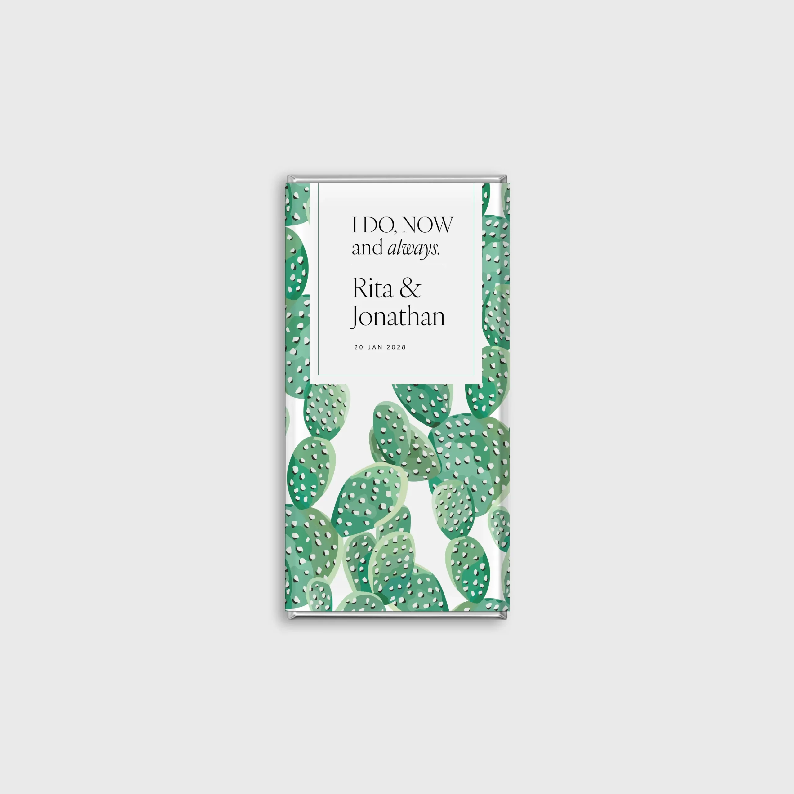 Barilliant Cactus Personalised Chocolate Bar