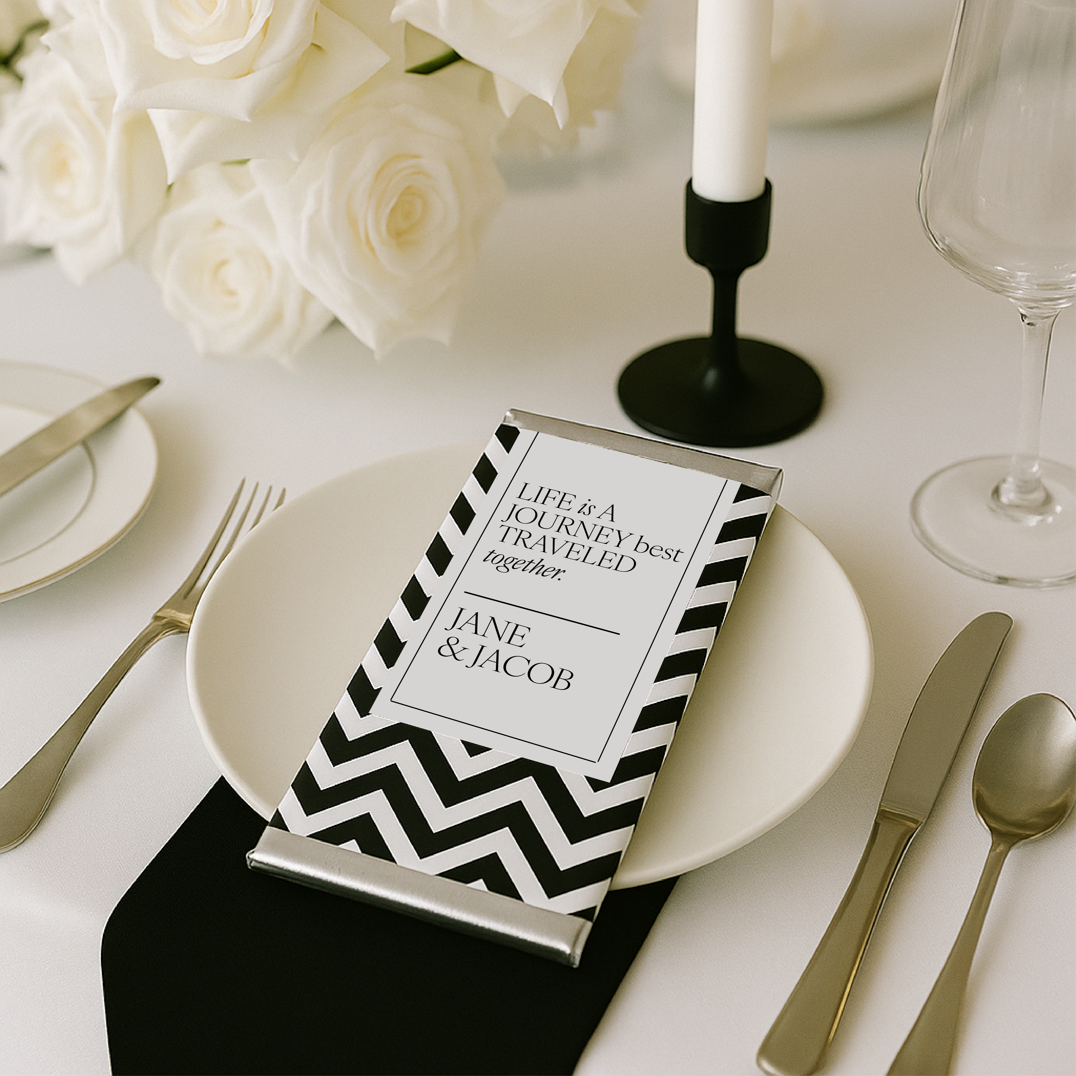 Barilliant Chevron Personalised Chocolate Bar