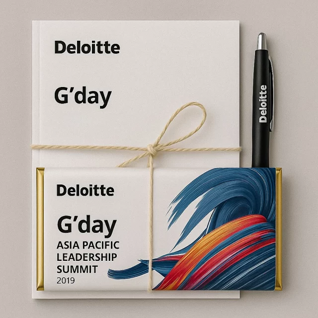 This was so much fun! Thank you to @deloitteaus and everyone who was at the Asia Pacific Leadership Summit. Grateful to be part of something bold, visionary and unforgettable 🙌

 #CorporateGifts #BrandedChocolate #Deloitte #LeadershipSummit #CustomChocolateBars #ConferenceGifts #PersonalisedGifting #CorporateChocolates #EventMarketing #GiftingThatMatters #Barilliant #ChocolateWithPurpose