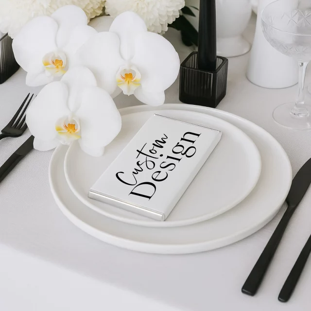 Barilliant’s chocolate bars are fully custom-designed just for you—whether you’re tying the knot, launching a product, or throwing a milestone party. From names and logos to colours, fonts, and QR codes—we match your vibe, your vision, and your event. Sweet, stylish, and 100% yours.